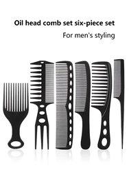 6pcs African styling hair combs makeup combs professional oil hair combs hairstylists hairdressers Special for real hair wigs