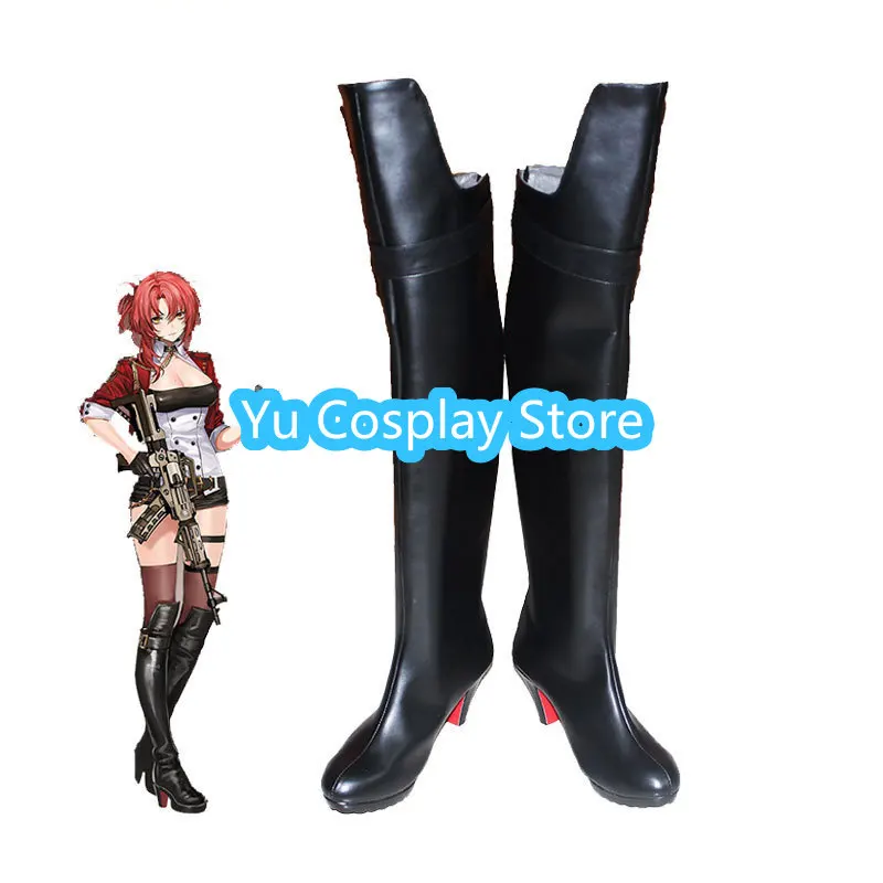 Game Honkai Impact 3 Murata Himeko Cosplay Shoes PU Leather Shoes Halloween Carnival Boots Prop Custom Made