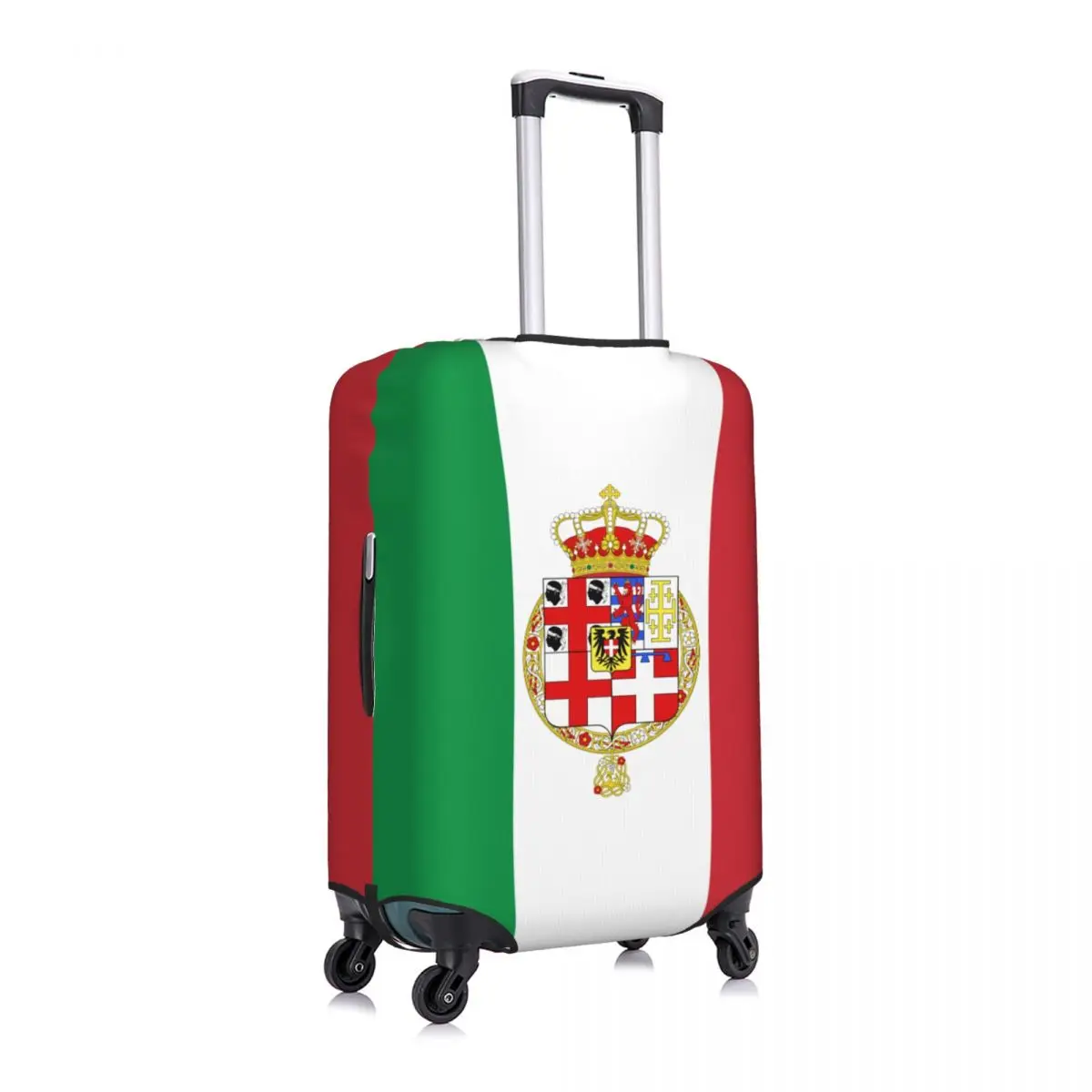 Custom Coat Of Arms Of Kingdom Of Sardinia Flag Luggage Cover Protector Cute Travel Suitcase Covers for 18-32 Inch