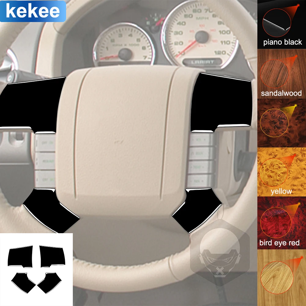 For Frod F150 2004 2005 2006 2007 2008 Trim Panel Cover Tuning Soft Piano Black Sticker Car Interior Accessories