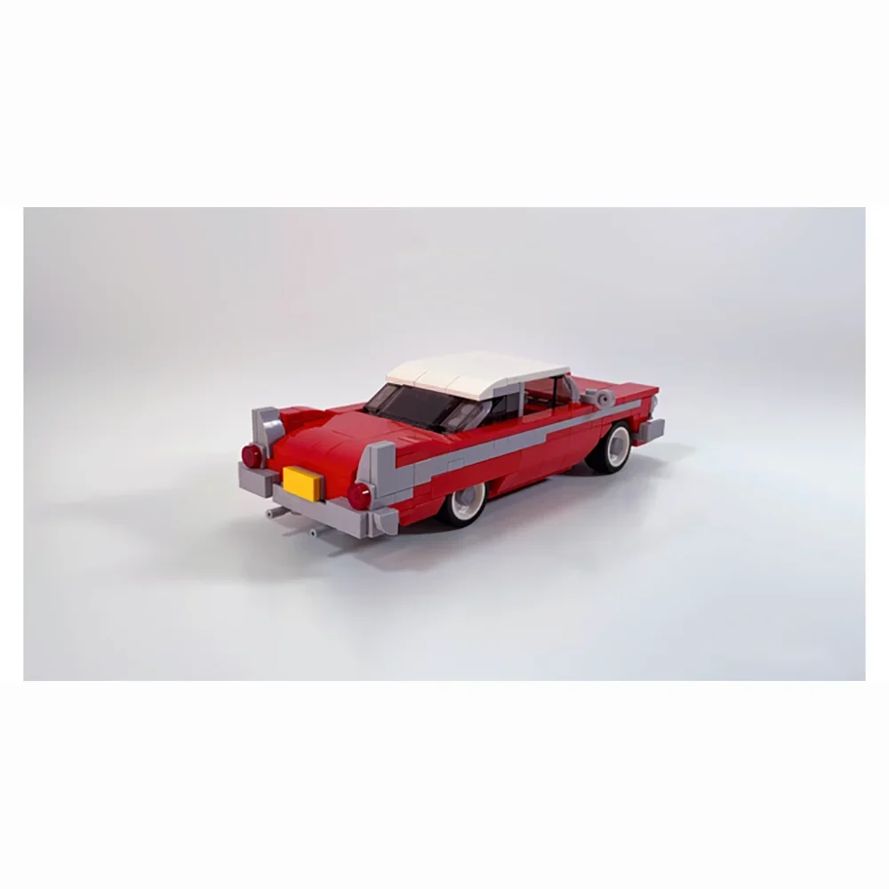 345PCS MOC Speed Champions 1958 Plymouth Fury Sportscar Model Building Blocks Technology Bricks Creative Assembly Kids Toys Gift