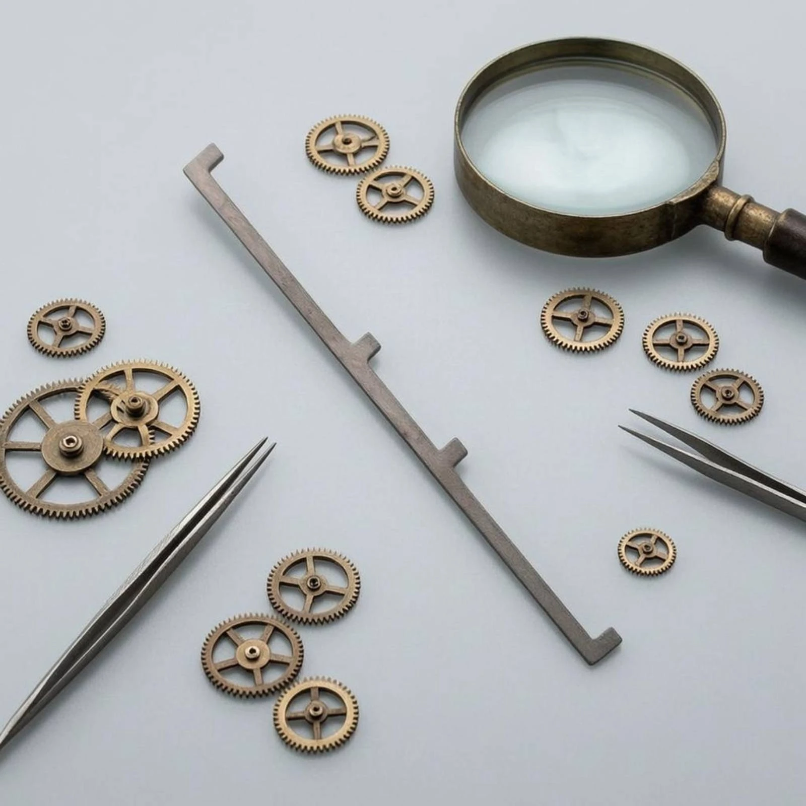 Clock Ratchet Spring Stepped Notches Mechanical Clock Spring Repair Part Bent Ends