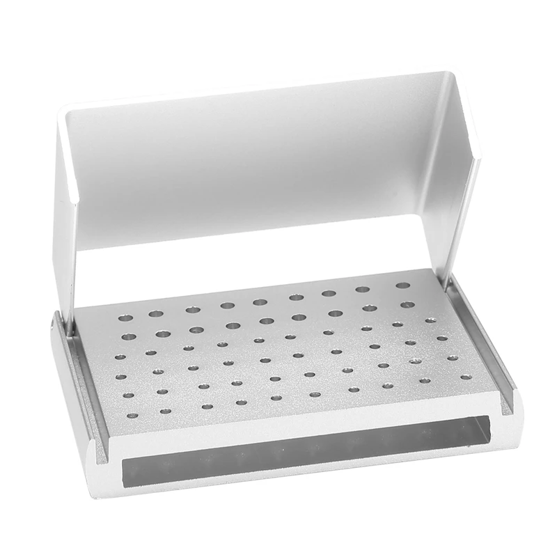 Disinfection Box 58-Hole Aluminum Alloy  Bur Box High And Low Speed Mobile Grinding Head Box Bur Holder Bur Box