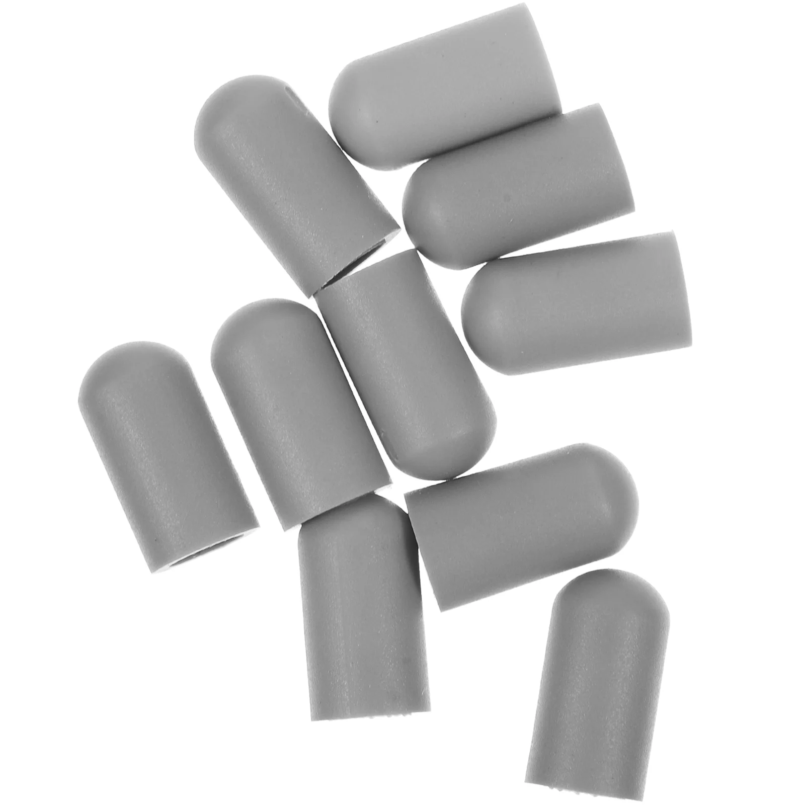 10 Pcs Drum Stick Head Protective Cover Silicone Rubber Sleeve Accessories (white) Pack Drumstick Grip Tape Instruments Jacket