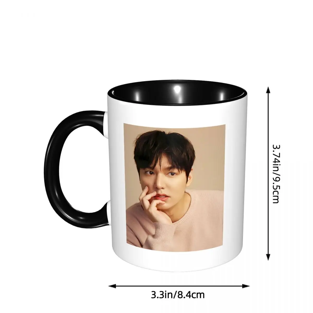 Kpop Lee Min Ho Mug Funny Ceramic Coffee Cups Tea Mugs Milk Cup Drinkware Gifts for Woman Man