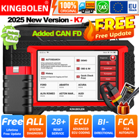 2025 New KINGBOLEN K7 Car Diagnostic Tools CANFD FCA Auto OBD OBD2 Scanner All System ECU Coding Bi-directional Scan Free Update