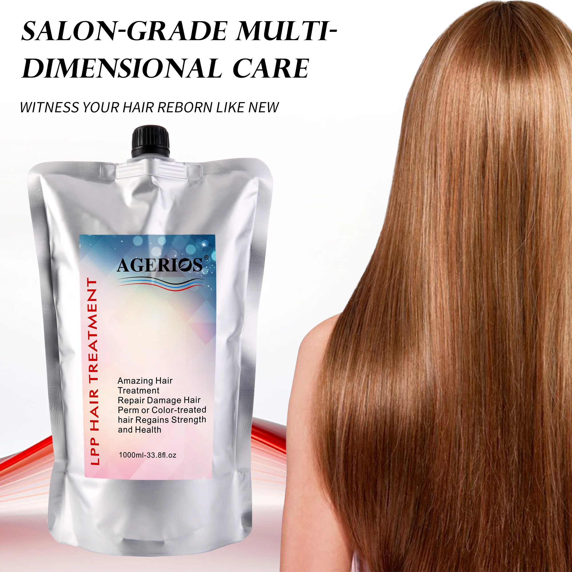 AGerios Professional LPP Hair Treatment Cream For Hair Smooth Moisturizing And Repair Deep Restoration Wholesale Salon Drop Ship