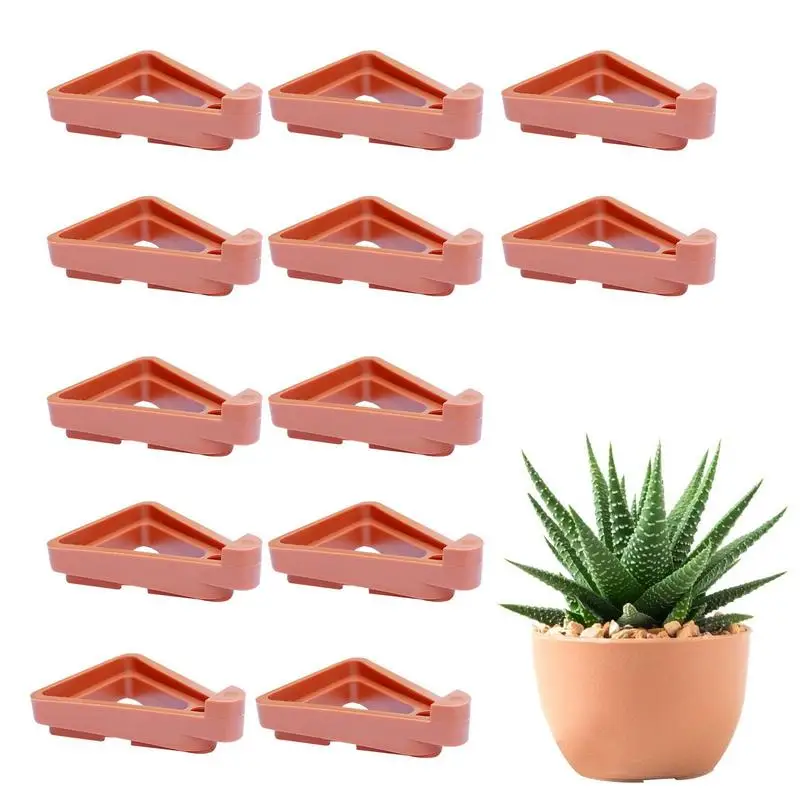 

12pc Succulent Plant Pot Support Feet Pot Feet Riser Outlet Planter Insert For Potted Plants Gardening Gifts Outlets accessories