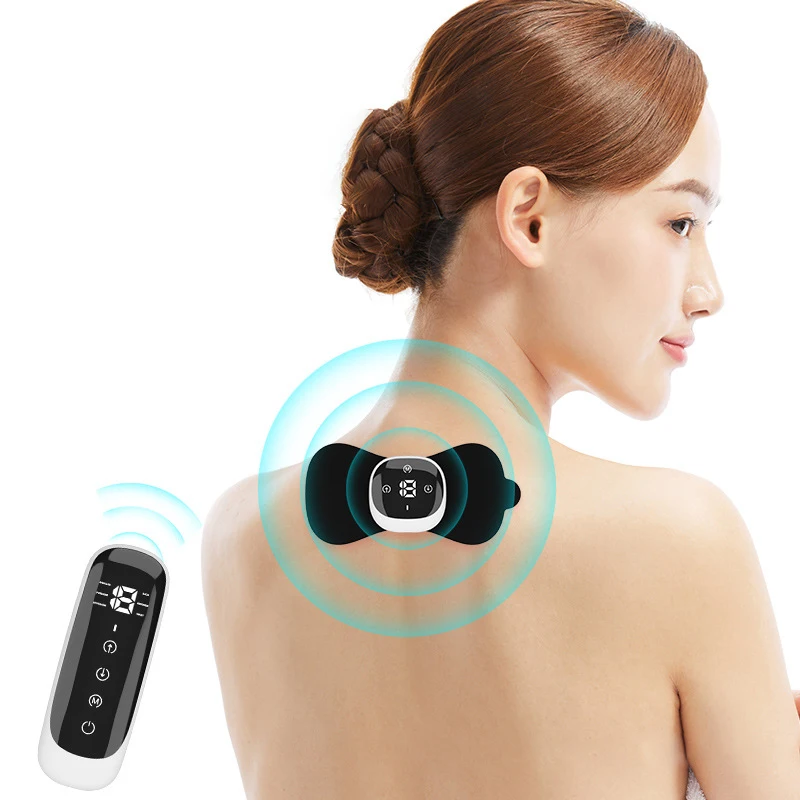 

Heated Cervical Spine Massager Mini Heated Massager EMS Physical Therapy Instrument Pulse Shoulder And Neck Massager Home