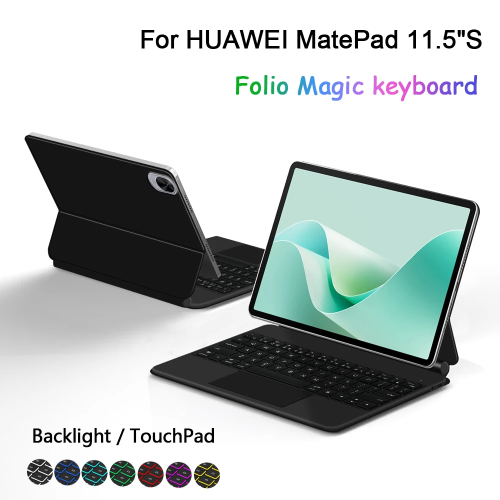 

Folio Magic Keyboard For HUAWEI MatePad 11.5S 11.5"S 2024 Case Portuguese Spanish French Russian Arabic German Smart Keyboard