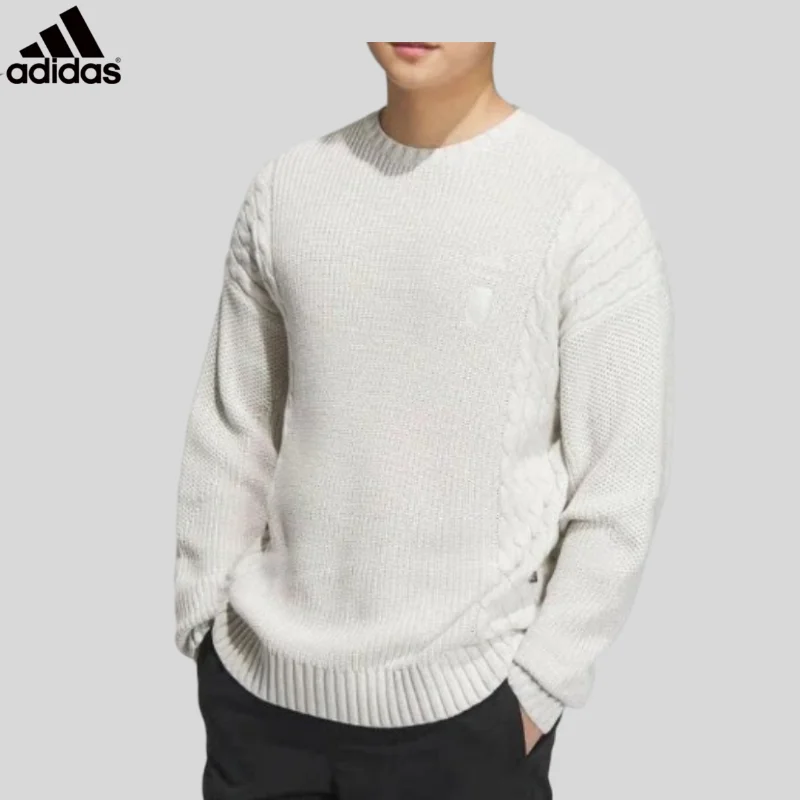 Adidas Men's Crew Neck Wuji Knitted Comfortable Fashion Pullover Sweater IP5001