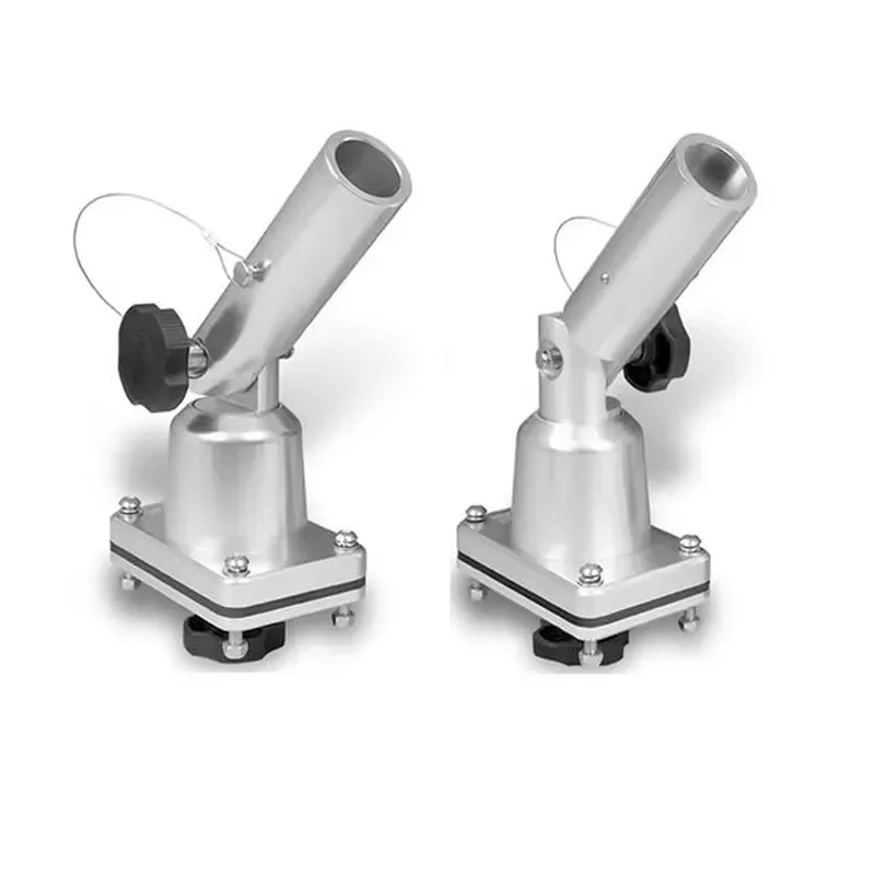 Polished Stainless Steel 316 Boat Hand Fishing Pole Bracket Marine Accessory Hardware Rod Holder for Yacht and Kayak