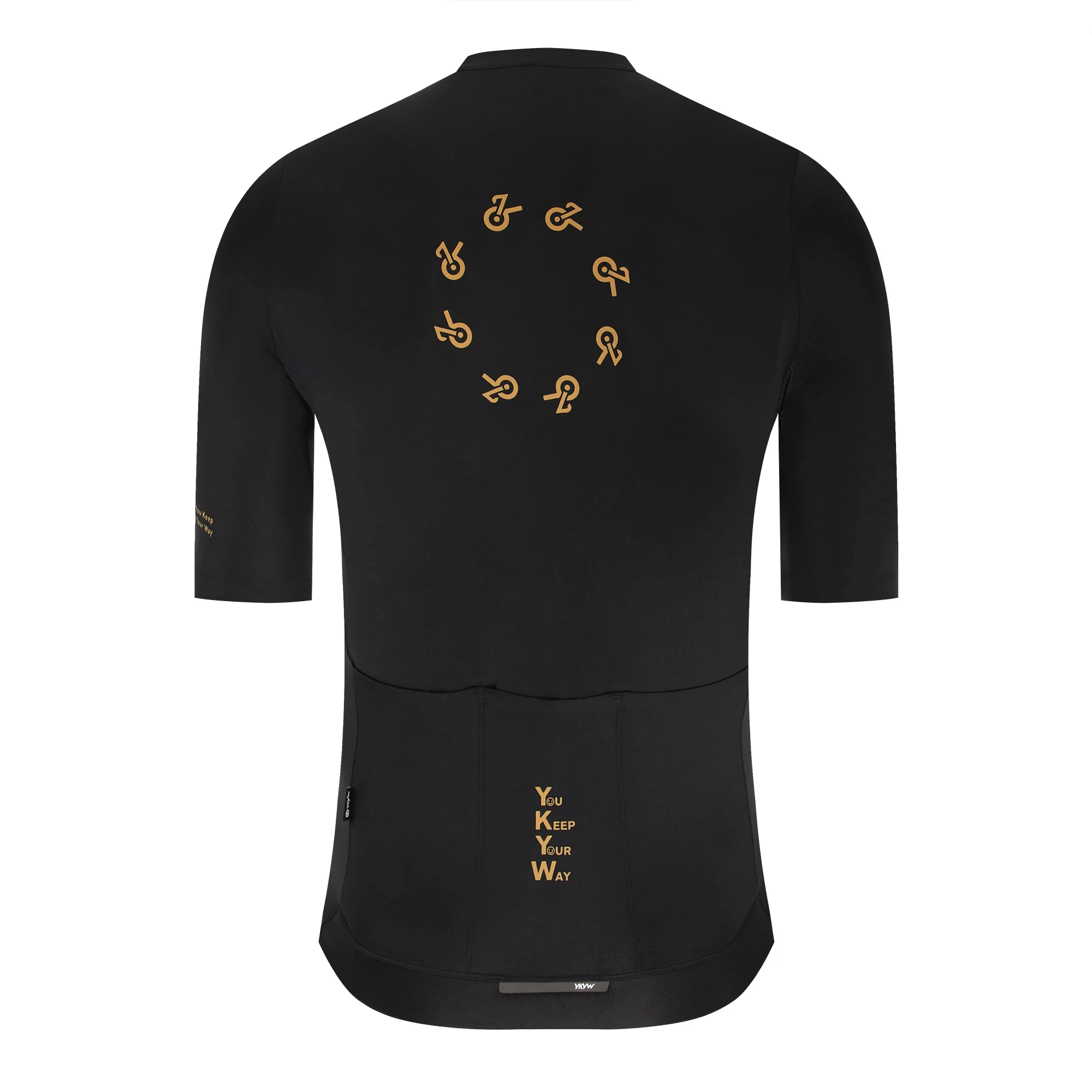 YKYWBIKE 2026 Sommer Herren Radtrikot Kragenlos Kurzarm Cool-Touch Rutschfest Schnelltrocknend Atmungsaktiv Rennrad MTB Oberteil – Detail 29