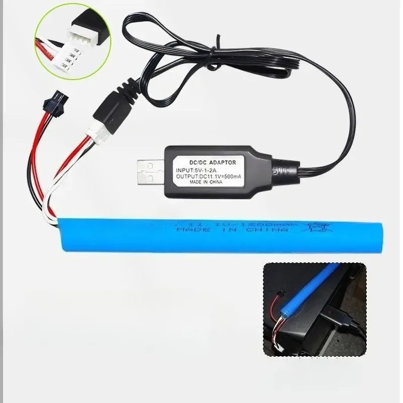 [NEW]  for Electric Water Bullet Battery 14500 Cylindrical Lithium Battery 11.1V 1200mAh 3S High Rate Power Battery