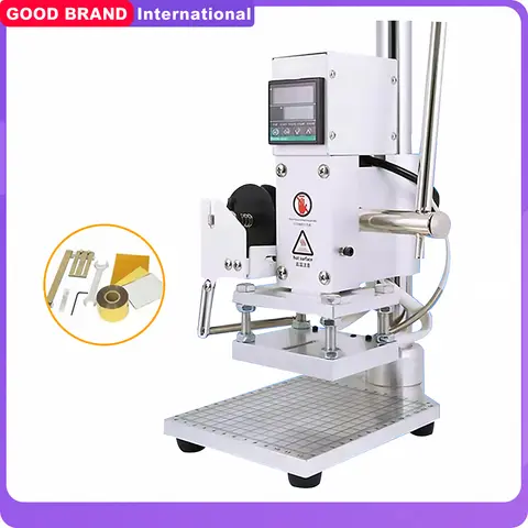 뜨거운 포일 스탬핑 기계 디지털 열 프레스 PVC 카드 책 가죽 종이 나무 사용자 정의 로고 엠보싱