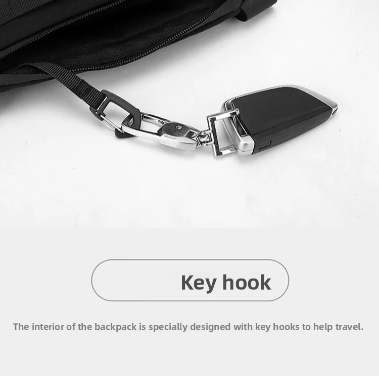 The New Men's Crossbody Bag Is Simple, Fashionable and Versatile. It Is A Multi-functional Waterproof Large-capacity Chest Bag