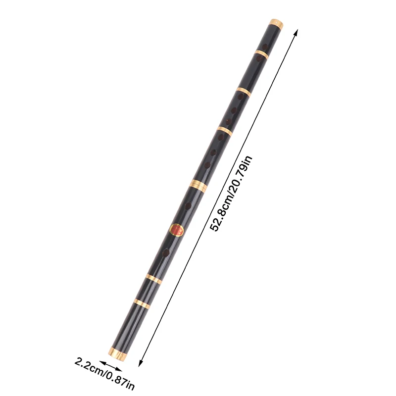 6 Holes Bamboo Flute F Key Folk Sound Durable Lightweight Handmade Bamboo Transverse Flute Musical Instrument For Beginners·
