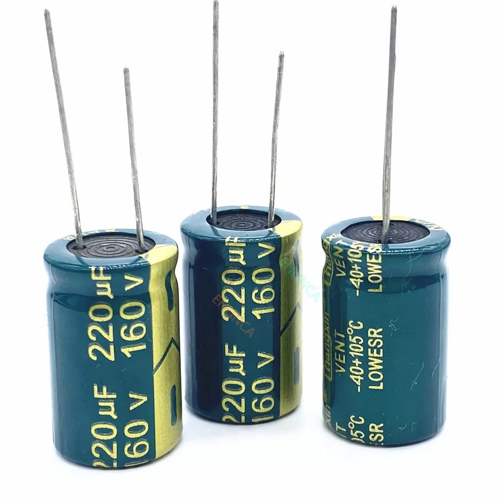 2pcs/lot 160v 220UF aluminum electrolytic capacitor size 16*26 220UF 20%