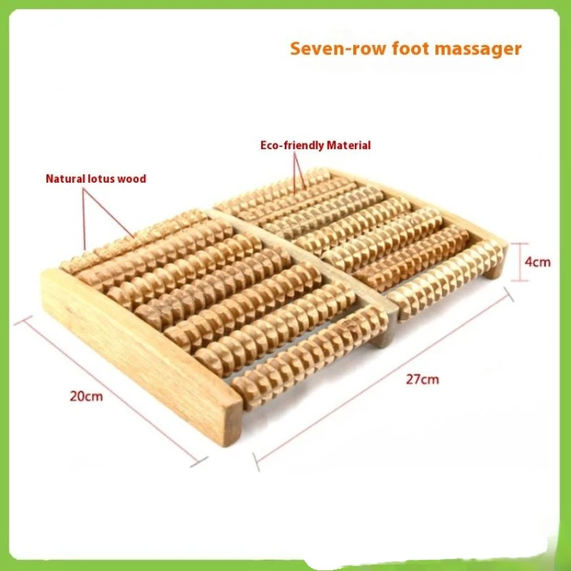 1PC Wooden Foot Massager Roller Reflexology For Stress Fitness Health Care Feet Massager Colorful Massage Roller Pain Relief