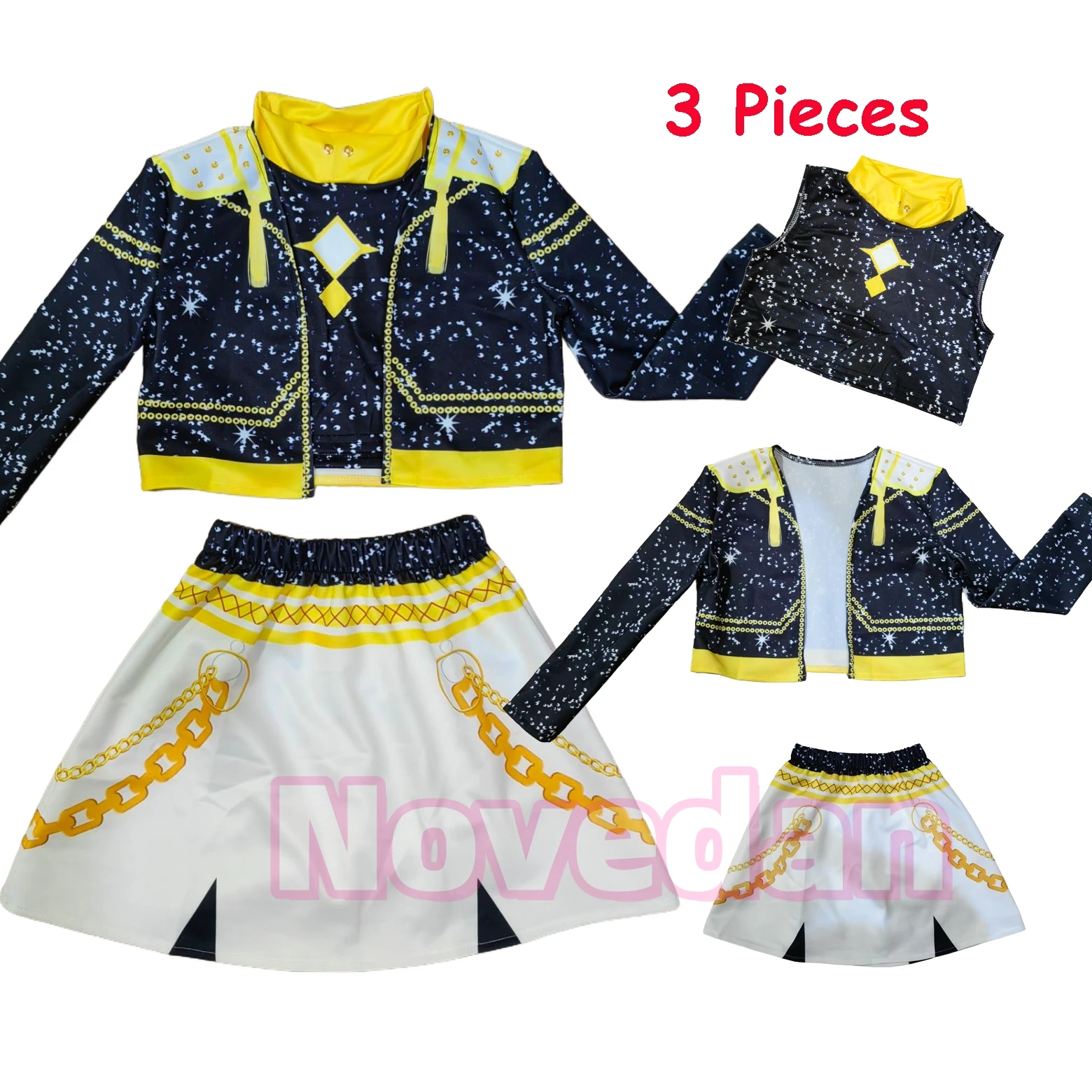 Kids KPop Demon Hunters Costume Set Zoey Rumi Mira Cosplay Huntrix Golden Girls Fancy Dress For Birthday Party Halloween Xmas