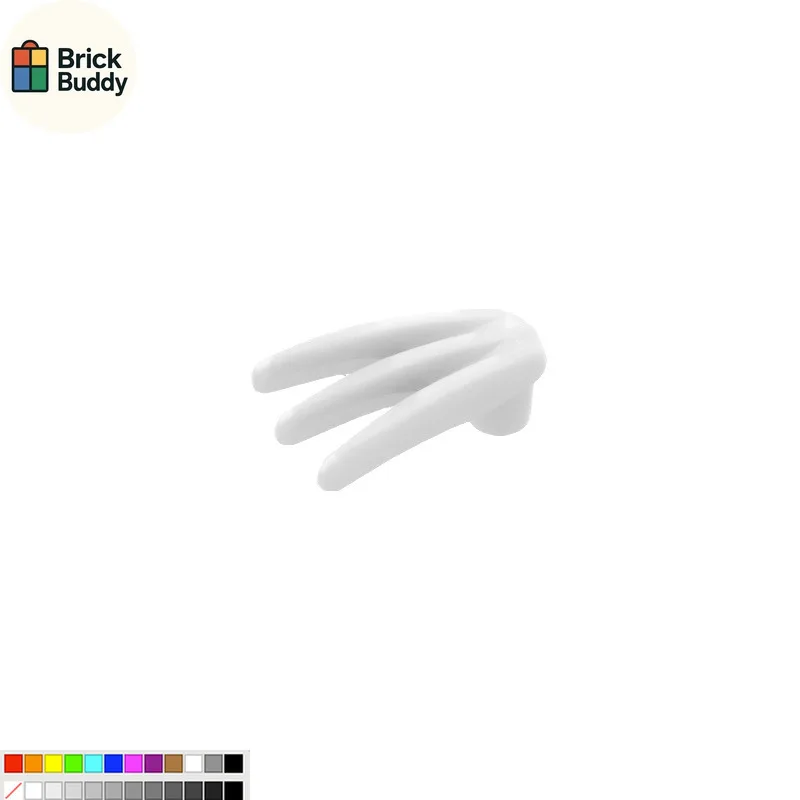 【50g】MOC Model 10187 Small Particle Interlocking Blocks Animal Claw Wolf Claw