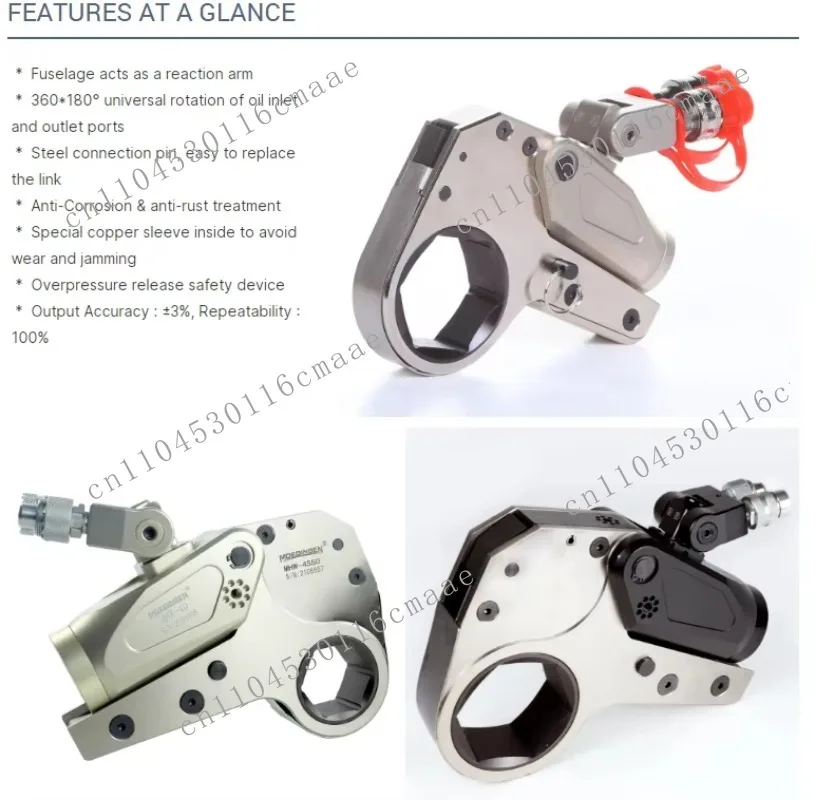 11774NM  Anti-Corrosion Alloy Hexagon Hollow Ratchet Cassette Low Profile Hydraulic Torque Wrench Other Hydraulic Tools