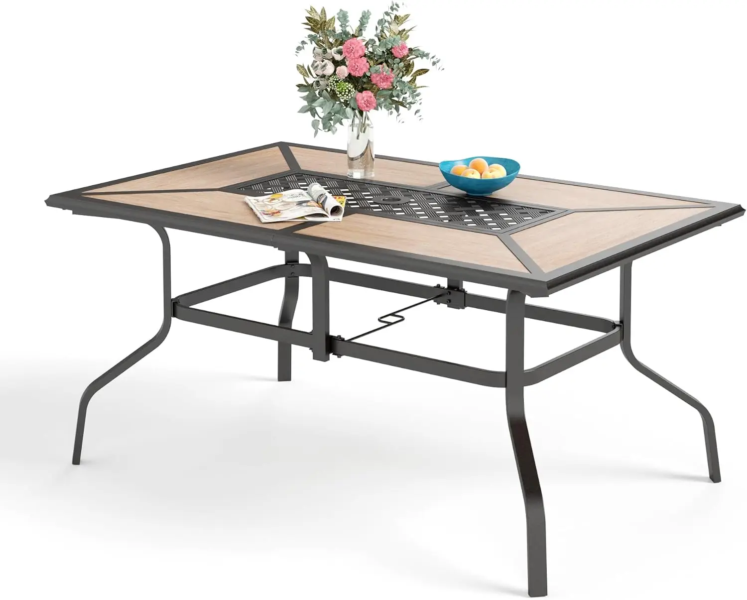 William Rectangular Outdoor Dining Table with 1.6