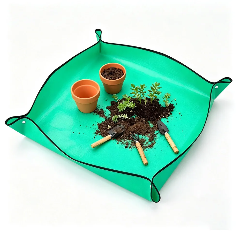 Waterproof Thick Gardening Repotting Mat Portable Soil Change Pad for Succulent Flower Pot Transplant Planting Work Mat