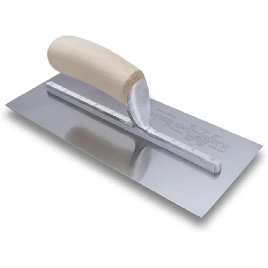 

Шпатель для отделочных работ из нержавеющей стали 4 1/2 x 11 дюймов, инструмент для отделки бетона, кирпичной кладки и гипсокартона, сделано в США