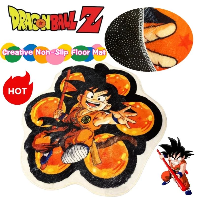 

Dragon Ball Son Goku Creative Personality Alien Living Room Bedroom Carpet Cartoon Comfortable Non-Slip Bedside Carpet Floor Mat