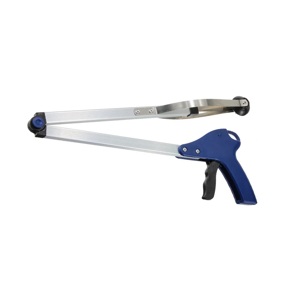 

83cm Foldable Garbage Grabber Trash Picker up Gripper Reacher Tool (Blue) grabber gripper trash gripper