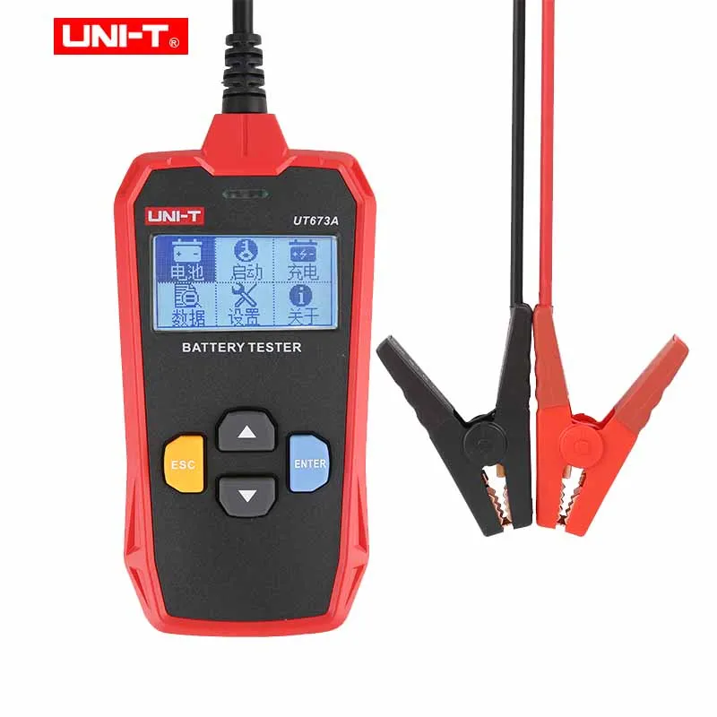 

UNI-T Car Battery Tester Battery System Detect Auto Battery Analyzer 12V 24V Charging Scanner Tool UT673A UT675A