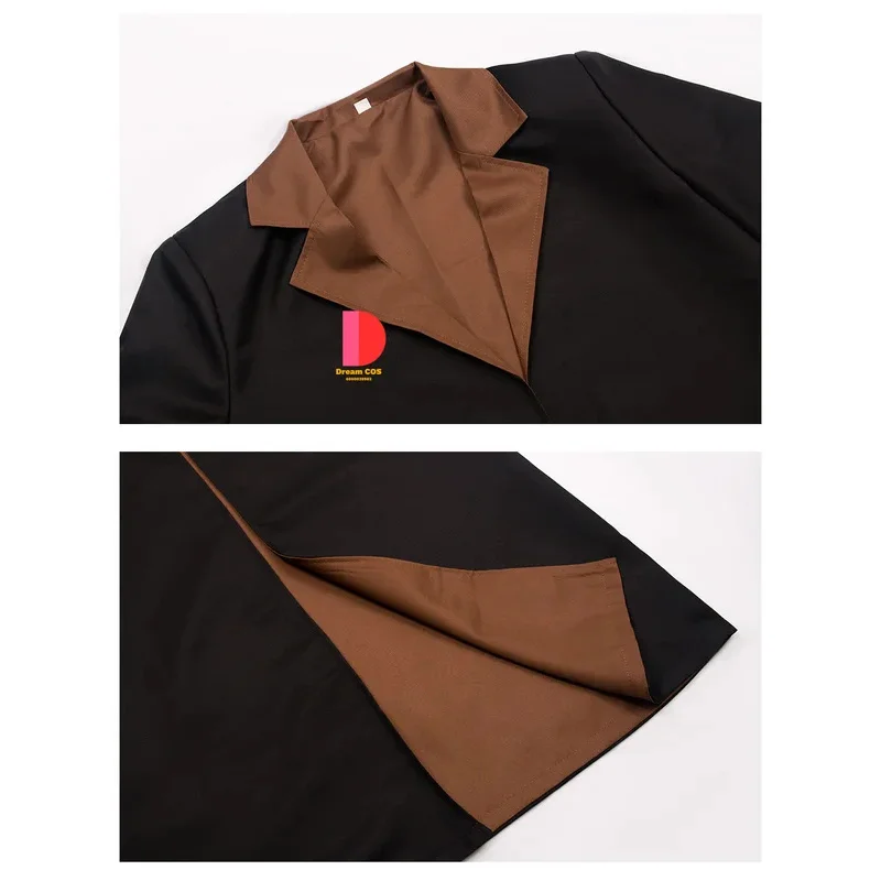 나카하라 츠야 코스프레 의상 애니메이션 Bungo Stray Dogs 가발 트렌치 코트 바지 역할 놀이 의상 할로윈 카니발 유니폼 og;5