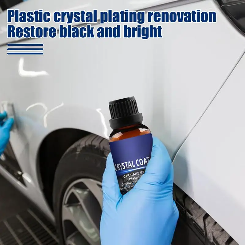 20ML Car Renovation Liquid Automotive Plastic Refurbishment Agent Interior Update Repair and Maintenance Spray Car Light Cleaner