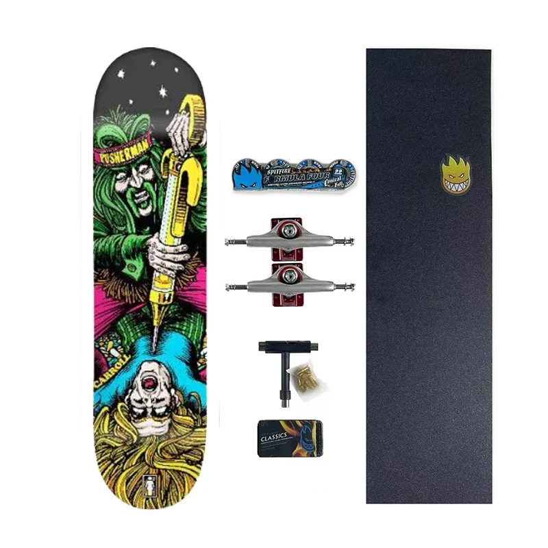 

Girl Skateboard Complete Skate Double Rocker100% Canada Maple More Size 7.75 8.0 8.25 8.375 8.5 Inches Size 7ply Decks