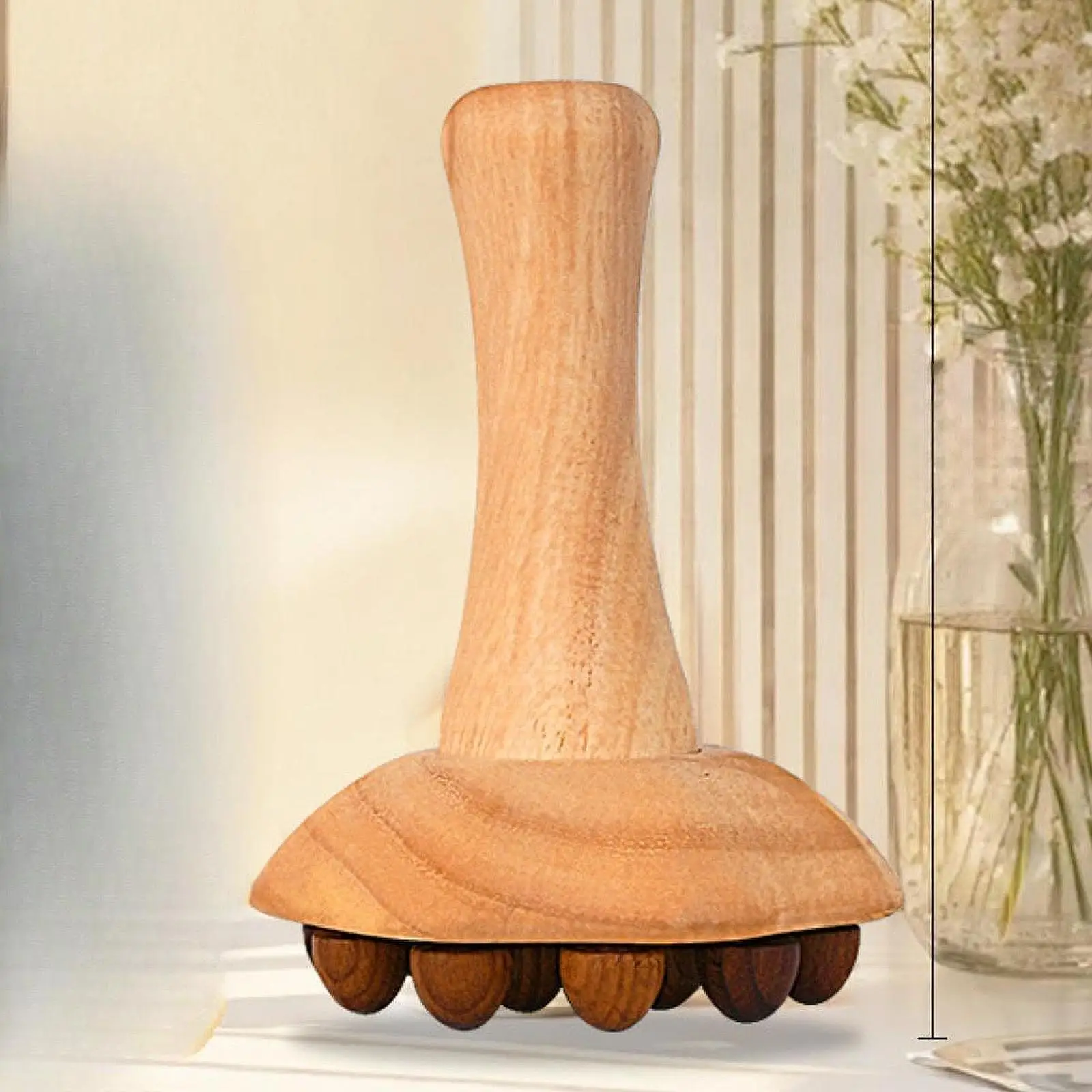 Wood Massage Brush with 16 Balls Body Sculpting Tool for Body Contouring