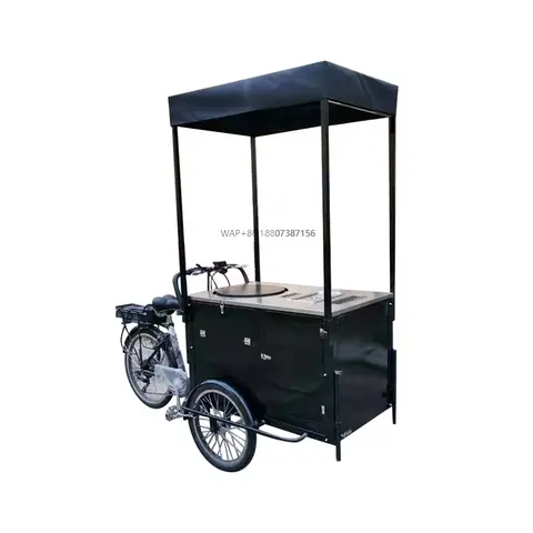 New Design Electric  Ice Cream and  Pancake  Food Bicycle Cargo Bike for Sale With Ce