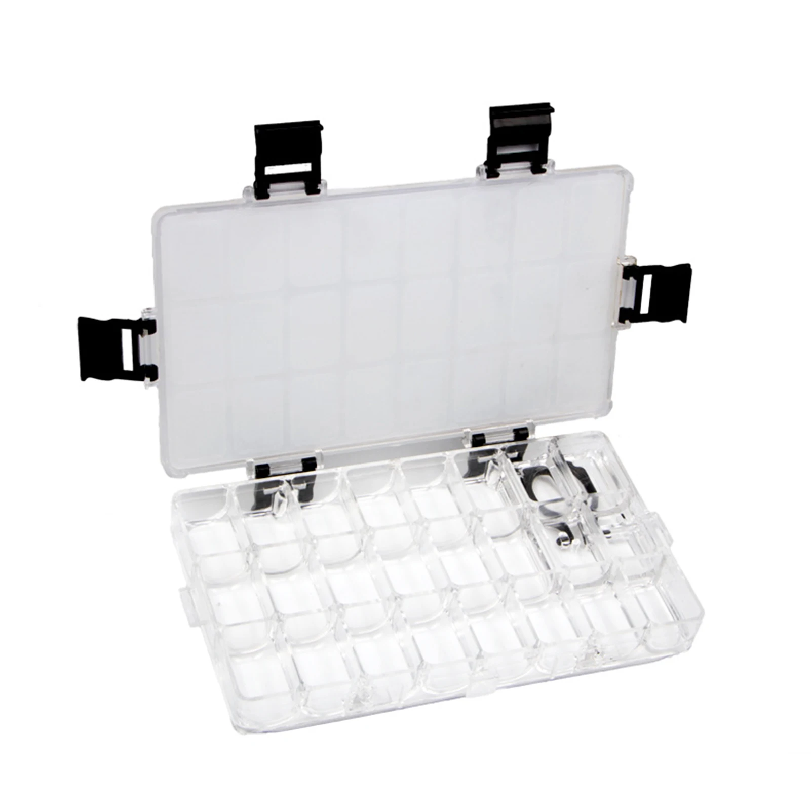 

Durable With Lid Portable 24 Well Compact Paint Pallet Tray Acrylic For Watercolors Wet Good Sealing Art Plastic Handwork