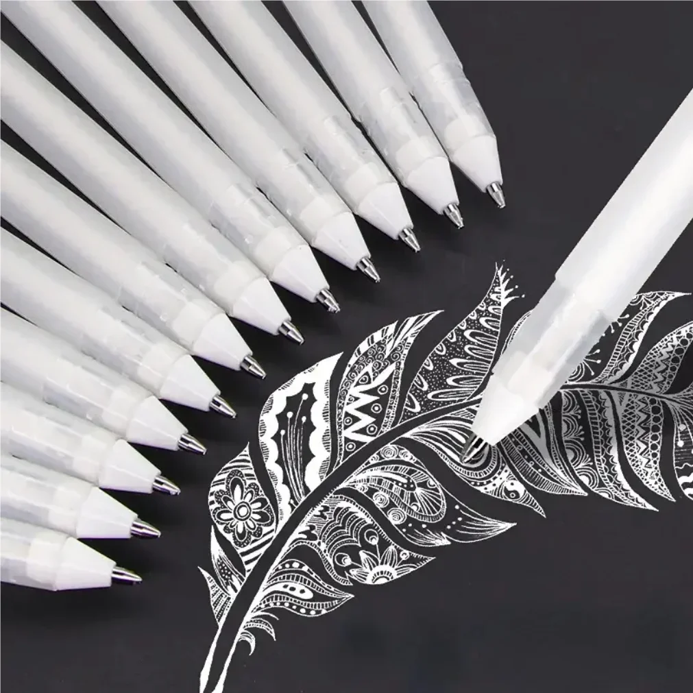 

5 шт. белые маркеры и гелевые ручки — идеально подходят для художников и комиксов! 2026new