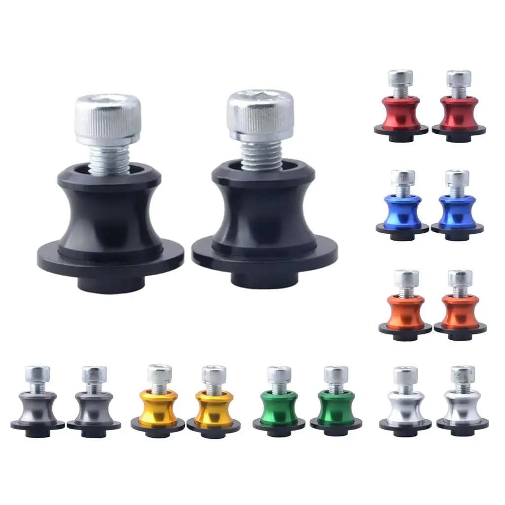 حزمة من 2 بكرات Swingarm العالمية للدراجات النارية، ذراع التأرجح المسمار #5