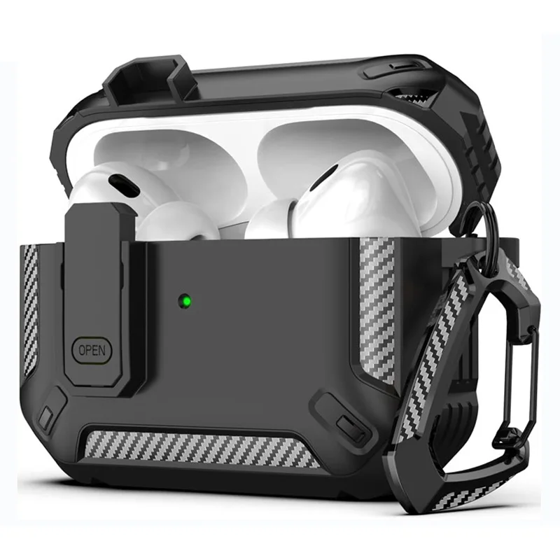 Housse De Verrouillage De SéCurité Pour Airpods Pro 2 3, éTui Pour Airpods Pro2 Pro 2E GéNéRation 2023, Housse Antichoc Air Pods Pro Airpods3 Funda