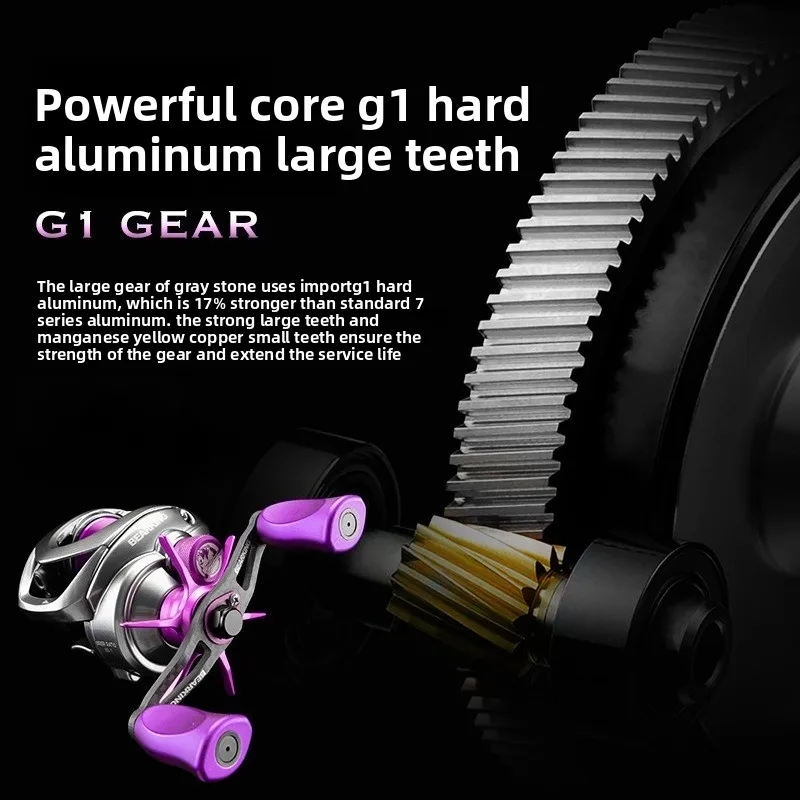 Metal Long-distance Water Drop Lightweight High-speed Biluya Water Drop Wheel Carbon Black Fishing Reel