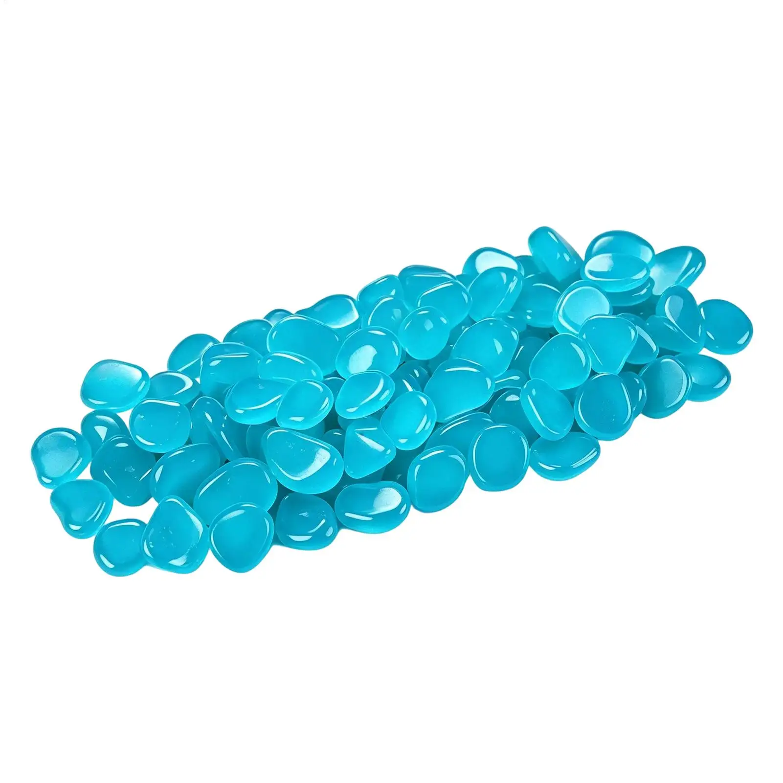300pcs Glowing Garden Pebbles Glow in the Darks Non Toxic Reusable Luminous Stones For Garden Patio Aquarium DIY Decoration