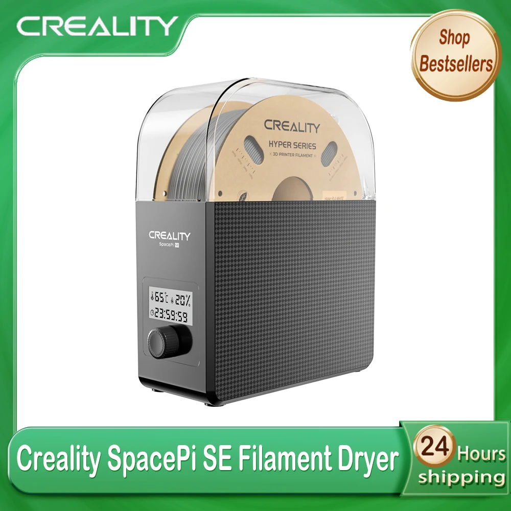 New Creality SpacePi SE Filament Dryer Upgraded Temp & Humidity Sensor Filament Dry Box for 1KG Consumable FDM 3D Printer