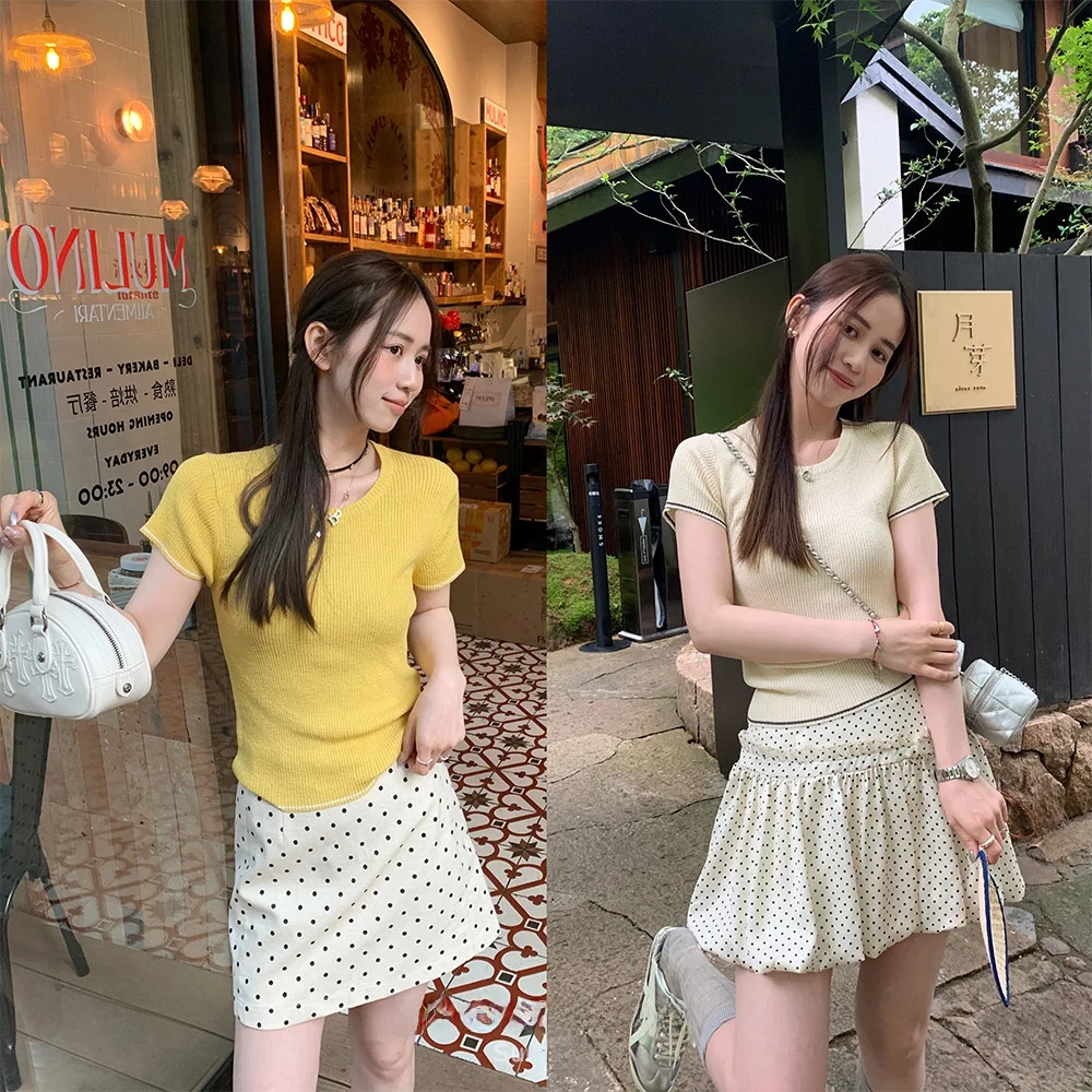 

Цветной летний топ в стиле бохо, ярко-желтый, с контрастным дизайном «Девять цветов сливы»