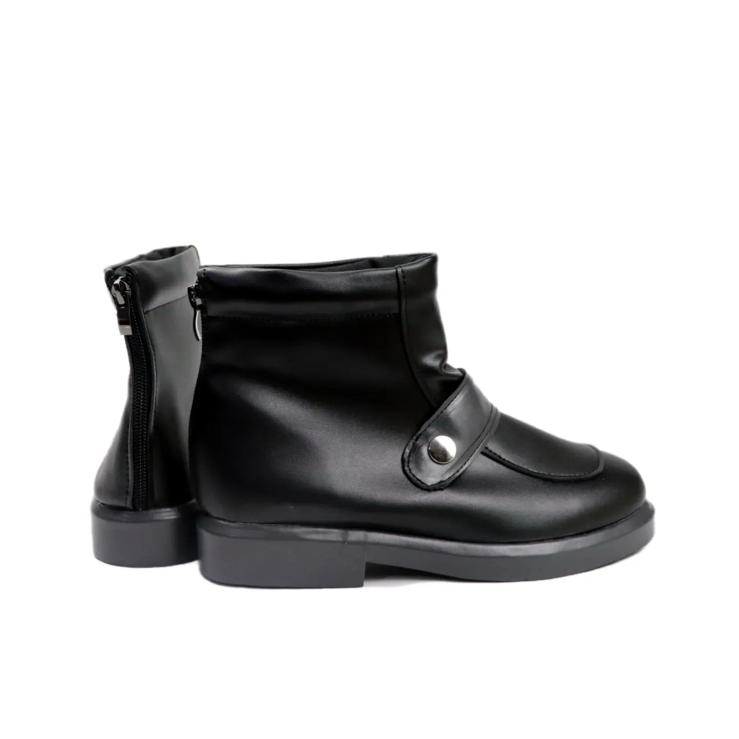 Sapatos de Cosplay Anime Gachiakuta Rudo Surebrec Botas Pretas de Couro PU Acessórios para Festa de Halloween e Carnaval para Mulheres e Homens