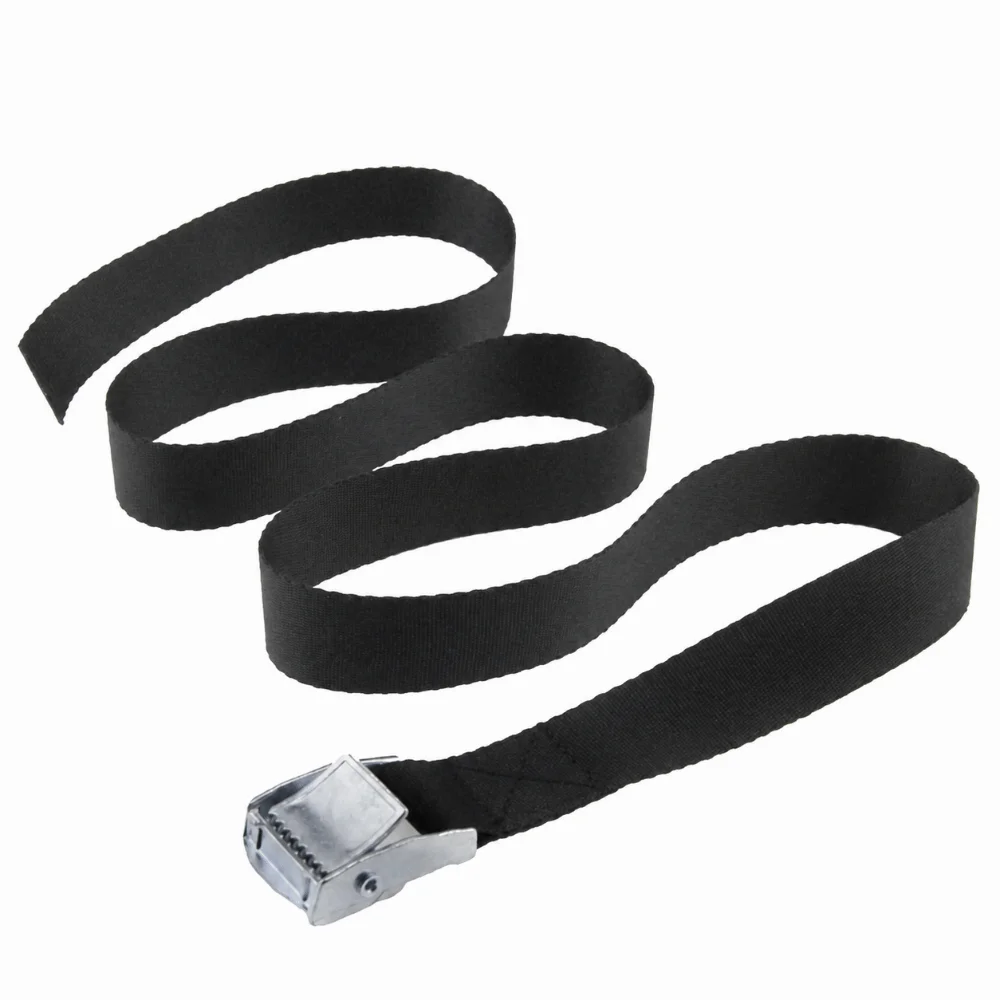 Black Tie Down Straps 1/2/3 Meters*25mm Adjustable Ratchet Straps Strong Ratchet Belt Metal Buckle Tow Ropes for Trailer Luggage