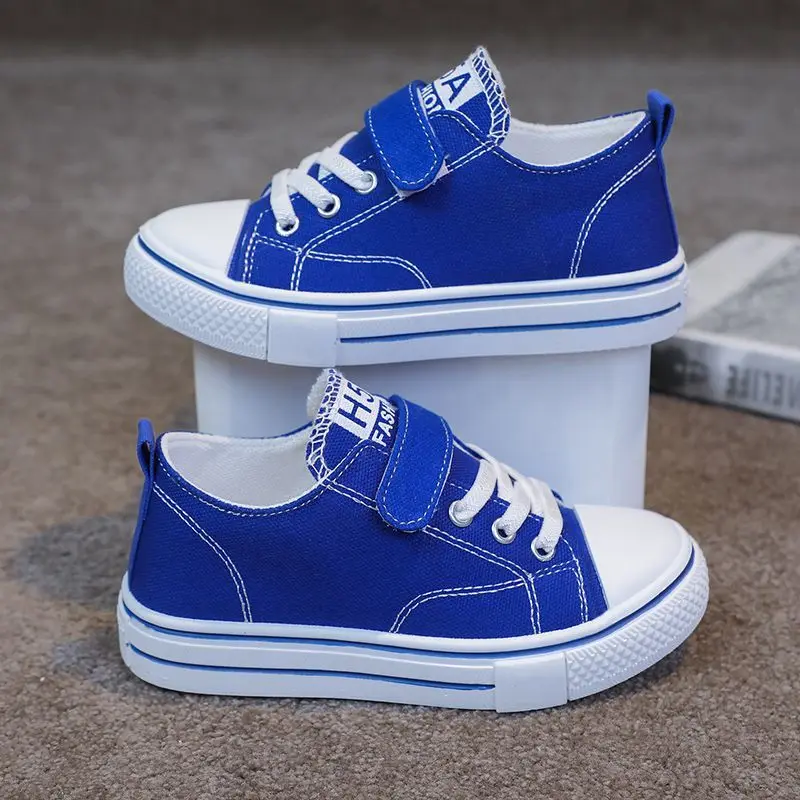 2026 Spring Summer New Breathable Canvas Shoes Kids Unisex Low Top Trendy Casual Student Lightweight Single Footwear