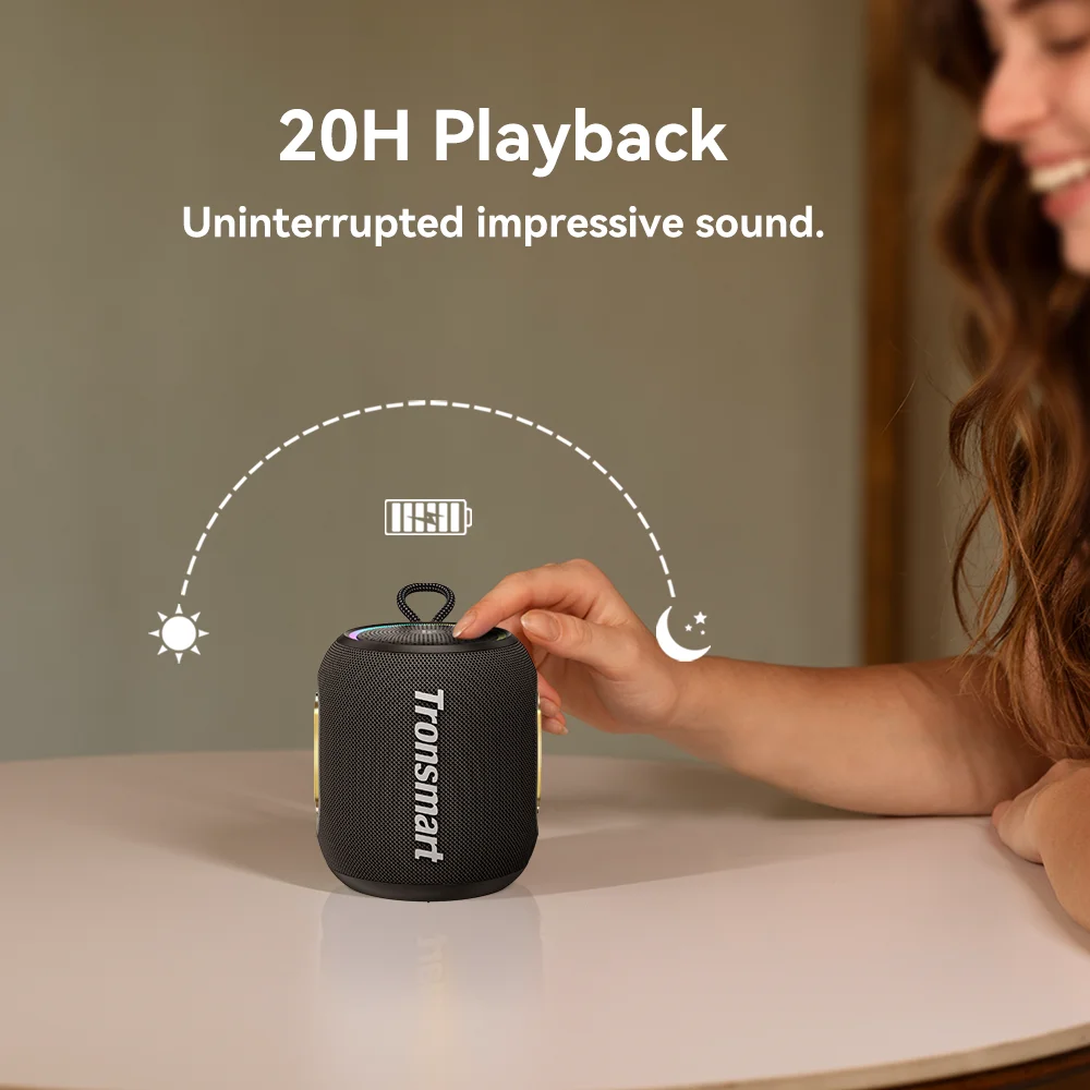 Tronsmart T8 Mini Speaker Blue - Portable Bluetooth Speaker Waterproof Ipx7 review and price