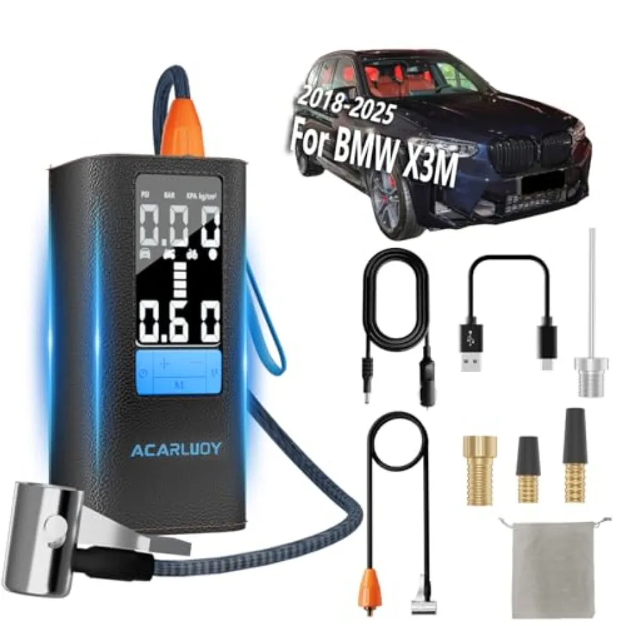 

Portable Air Compressor for Car Tires 150PSI Cordless Tire Inflator 6000mAh Battery Digital LCD Display Auto Shut-Off Emergency